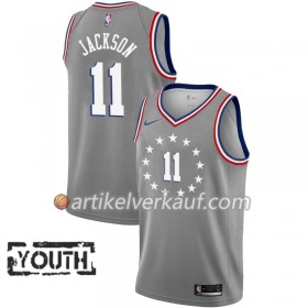 NBA Philadelphia 76ers Trikot Demetrius Jackson 11 2018-19 Nike City Edition Grau Swingman - Kinder